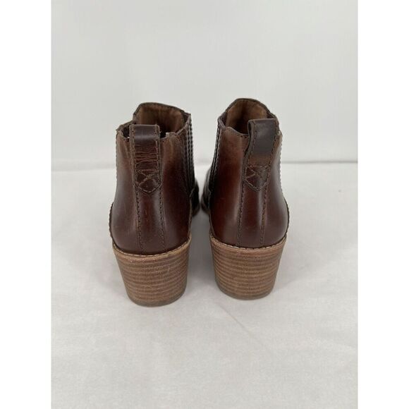 Madewell Chelsea Bonham Boots Size 8.5 Brown Pull On  Pointed Toe Leather Shoe - Picture 6 of 9